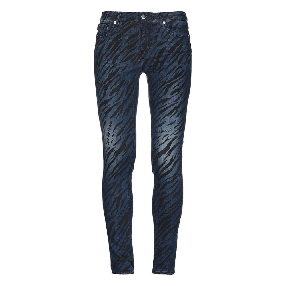 Love Moschino Zebra Print Skinny Jeans sz 25